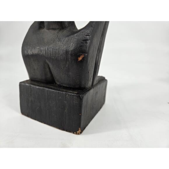 Vintage Senufo Carved African Folk Art Wooden Abstract Statue Figure - Picture 10 of 16